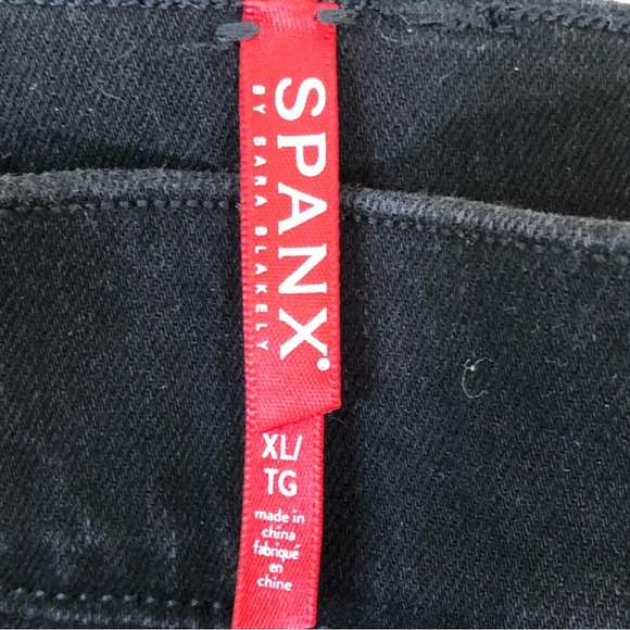 SPANX by Sara Blakely Ankle Skinny Jeans, Clean Black - Picture 14 of 16